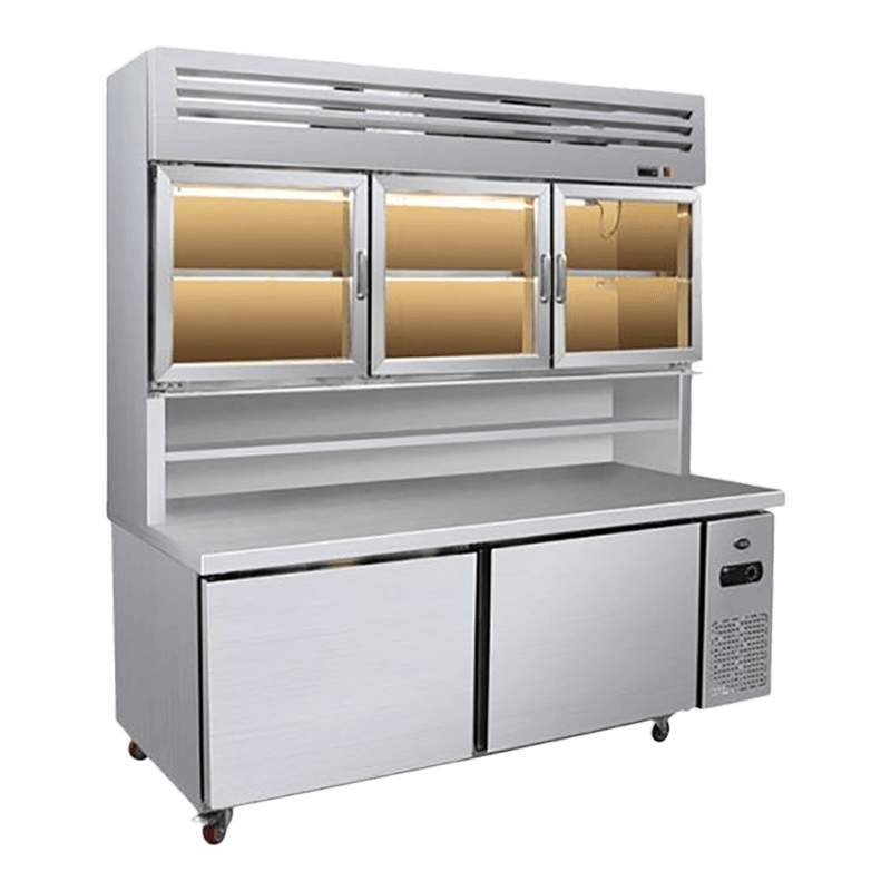 Kombinirani višeslojni rashladni uređaj s ravnim dnom